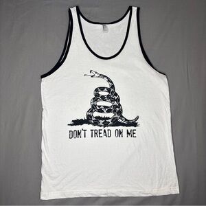 Don't Tread On Me Unisex Tank Top Size L Patriotic Hunting Snake Men Women